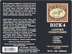 Bickmore Bick 4 Leather Conditioner and Leather Cleaner 16 oz - Will Not Darken Leather - Safe For All Leather Apparel, Furni