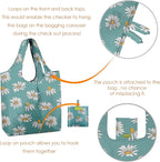 BeeGreen 6 Pack Bulk Foldable Packable Tote Bags for Women - Reusable Grocery Bags Shopping Bag with Pouch, Large Machine Washable Gifts with Handles for Travel,Beach,Holiday