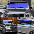 XhuangTech Chameleon Light Blue Front Window Roll Tint Solar Film Protection Scratch Resistant 60% VLT (Light Blue, 29.53" in x 4.92' Ft)
