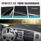 FIILINES Dash Cover for Dodge Ram 1500 2002-2005, Dodge Ram 2500 3500 2003-2005, Dashboard Mat Accessories Dash Cover Sunshad