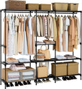 CASAMAYA Clothes Rack, Portable Closet, 71.7 Inch Large Capacity Wardrobe Closet, Clothes Storage Organizer with Shelves and 