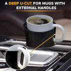 EcoNour Car Cup Holder Expander | Fits 32/40 oz Hydro Flasks, Yeti, Nalgene & Large Bottles up to 3.8" | Universal Cup Adapte