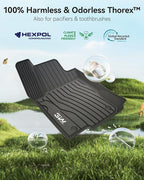 Floor Mats for Mercedes Benz GLE (2016-2018) - 3W Front and Rear 2 Rows All Weather Floor Liners Heavy Duty Custom Fit Vehicle Floor Carpet Mats Liner for Benz ML, Benz GL, Benz GLS (2017-2018), Black