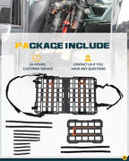 Rigid MOLLE Panel Seat Back & Headrest MOLLE Panel For Truck Pickup Vehicles Universal Truck Seat Back Organizer
