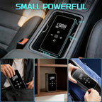 Tire Inflator Portable Air Compressor,Tire Air Pump with Digital Pressure Gauge,LED Lights&Auto Shut-Off Function,Cordless Pump with 12V DC Car Plug,Air Compressor for Car,Motorcycle,Bicycle,Ball