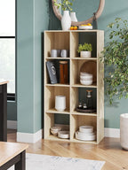 Signature Design by Ashley Piperton Contemporary 4-Tier Floor Standing 8 Cube Organizer, Wood, Works with 10.5" W x 10.5" D x