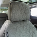 2pcs Sideless Car Seat Covers for All Seasons - Breathable Front Seats Cushions Non-Slip Bottom with Headrest Protectors - Un