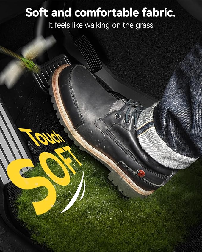 3W Floor Mats(with Carpets) & Cargo Liner Fit for Mercedes Benz GLE 2020-2026 5 Seats SUV, TPE All Weather Custom Fit Floor Liners Carpet and Trunk Mat for Benz GLE Waterproof(Not Fit for Coupe/W167)