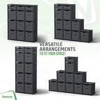 Cube Storage Organizer with Storage Bins Included - The Perfect Closet Organizers and Storage Solution. Includes 12 Storage C