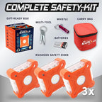 MARCALA Emergency Lights for Vehicles 3-Pack | LED Road Flares | Flares Emergency Road | LED Emergency Flares Include Batteri