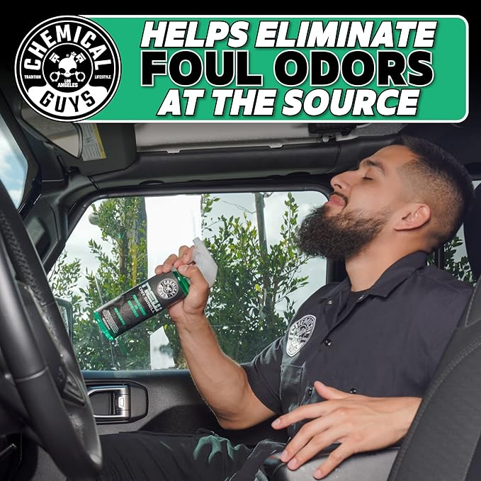 Chemical Guys New Car Smell Air Freshener and Premium Odor Eliminator Refreshes & Neutralizes Odors, Great Car Fresheners for