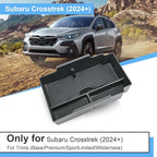 2024 2025 2026 Crosstrek Accessories Center Console Organizer for Subaru Crosstrek (Premium/Sport/Limited/Wilderness),2025 Crosstrek&Impreza Console Tray Insert Organizer with Tissue Box Holder