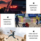 Travel-First Aid-Kit Car-Home 300PCS Survival-Kit Outdoor-Adventure - Small Portable Red Emergency Essential Sets Office Hiki