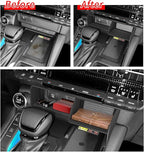 smabee Center Console Organizer for 2024 2025 2026 Toyota Land Cruiser Prado 250 Accessories Interior ABS Center Console Organizer Storage Box Tray Insert Black