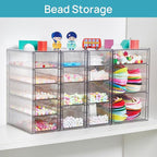 Vtopmart Acrylic Organizer with 16 Drawers (4 Set),Clear Storage Drawers for Office Supplies,Desk Organization and Storage fo