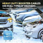 Jumper Cables for Car Battery, 8 Gauge 12 Feet Automotive Booster Cables, for Jump Starting Dead or Weak Batteries with Carry Bag