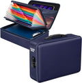 Fireproof Document Box with Lock, Durable Hard Case File Organizer Fire Safe Box, Hard-Shell Design Waterproof Fireproof Safe
