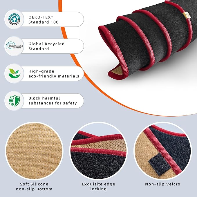 KEYOOG Dashboard Cover Dash Mat Fit for Fo-rd Explorer 2019-2011 (Without HUD Models), Car Dash Board Mat Anti-Glare Carpet, 