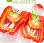 Potane Vacuum Sealer Bags, Precut 150 Gallon 11x16, Quart 8x12, Pint 6x10, Smell-Proof, Puncture Prevention and Heavy duty. C