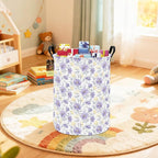 HUNRUNG Laundry Hamper,Large Canvas Fabric Lightweight Storage Basket Toy Organizer Dirty Clothes Collapsible Waterproof for 