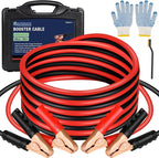 SAFEMATE 4/0 Guage 20 Ft 3000A Heavy Duty Booster Cables, Transfers Higher Voltage Than 2/0, 0, 2~12 Gauge Jumper Cables, For Heavy Duty Automotive to Jump Starting Dead or Weak Batteries