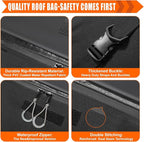 Sailnovo Rooftop Cargo Carrier Roof Bag, 20 Cubic feet Soft Waterproof Car Roof Bag fit Cars with/Without Rack, 6 Tie-Down Straps, 6 Door Hooks, Foldable Car Top Carrier for Road Trip Camping Travel