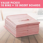 Criusia Storage Cubes- 11 Inch Cube Storage Bins for Organizing Shelves - Nursery Closet Organization Bins for Clothes Blanke