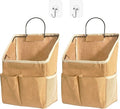 2pcs Wall Hanging Storage Bag,Wall Hanging Organizer Bags with Pockets, Wall Organizer Storage for Dormitory Bathroom Bedroom