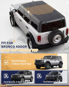 Hard Top Storage Bag fit for Fit for 2021-2026 Ford Bronco 4-Door Middle Top