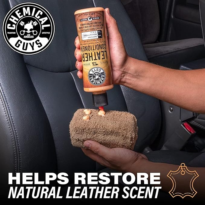 Chemical Guys Leather Conditioner, Vintage Series - Conditions, Nourishes, and Protects Natural, Synthetic, and Faux Leather 