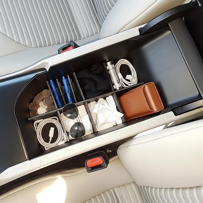 Vehicle OCD - Center Console Organizer for Toyota Camry L/LE/SE (2018-2019) (NOT for XLE or XSE) - Made in USA - SLX136
