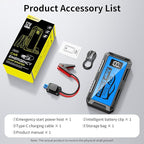 8000A Car Jump Starter, 12V Jump Starter Battery Pack (All Gas,up to 10.0L Diesel Engine) Jumper Cables Portable Lithium