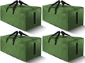 HOMESURE 4 Pack Large Strong Moving Bags with Zippers & Carrying Handles - Water-Resistant - Heavy Duty Storage Tote for Spac