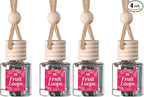 CE CRAFT Car Air Freshener Diffuser, Fruit Loops, 4 Pack Air Deodorizer for Essential Oils, Long Lasting Car Diffuser Bottle,