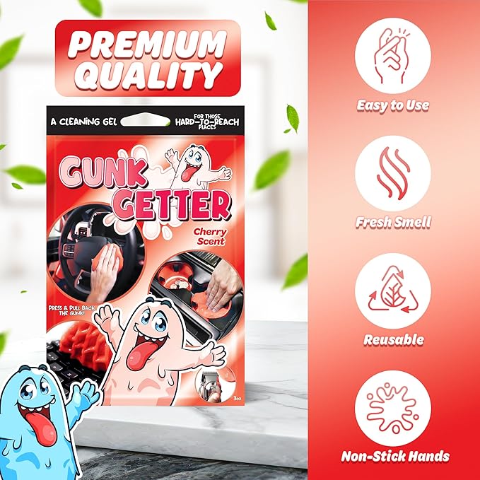 Cleaning Gel for Those Hard to Reach Places, Automotive Cup Holder Electronic Keyboard Office, Slime Gel Cleaner Dust Crumb R