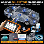2026 LAUNCH Creader Elite V2.0 OBD2 Scanner for VW Audi Skoda Seat, Full Systems Bi-Directional Scan Tool for VAG Vehicles,