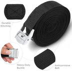 Riakrum 15 Pack 6.5 Feet Lashing Straps Adjustable Kayaks Tie Down Cam Buckle Straps with Buckles up to 250lbs for Cargo, Luggage, Motorcycles, Truck, Car Roof Rack, Sup Surfboard(Black)
