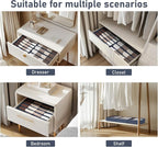 DIMJ Sock Organizer Drawer Organizer - Closet Organization and Storage, Underwear Drawer Organizer for Storing Socks, Handker