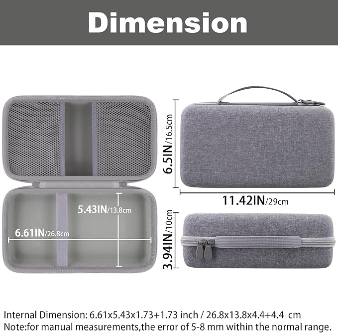 khanka Stroage Case for HALO Bolt Ultimate 2.0/HALO Bolt Air +1750 Portable Car Battery Jump Starter,Case Only (Grey)