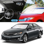 Front Windshield Sun Shade Foldable Car Front Window Sun Shade Windshield Shade Custom Fit for 2012-2017 Toyota Camry Block UV Rays Heat Keep Car Cooler