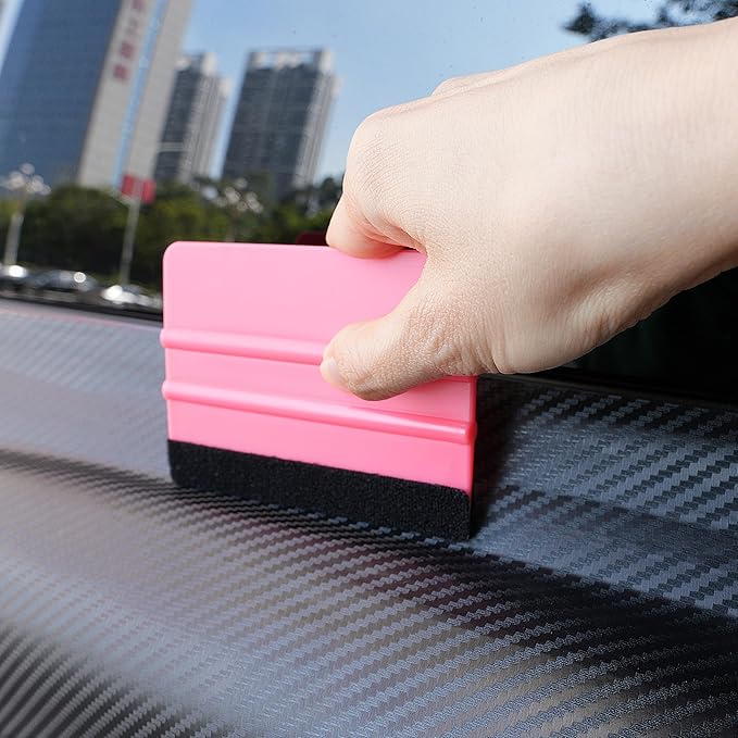 Umaki 8.3inch Large Vinyl Wrapping Felt Squeegee with 4inch Vinyl Squeegee Applicator for Fastly Installing Vehicle Tinting Film Graphic or Wallpaper, Finish Smoothing/Cleaning Work, 3pack
