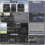 Back Seat Trunk Organizer Hanging Car Organizer Trunk Foldable Cargo Storage with 7 Large Pockets