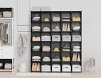 HOMIDEC Closet Organizers and Storage, 9 Cube Storage Organizer, Portable Closet Organizer Cubes Shelves for Clothes, Bedroom