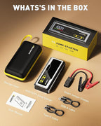 AUXITO 9500A Jump Starter, 12V Car Battery Jump Starter, Up to All Gas/All Diesel Engine with LED Display, 30W Type-C Fast