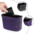 eing 2 x Car Garbage Bags Hanging Trash Bags for Rear Gear Lever Center Console 100% Waterproof Purple