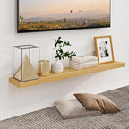 Fun Memories Floating Shelves for Wall, 48Inch Long Floating Shelves Set of 1, Hanging Shelf with Invisible Brackets, Wood Sh