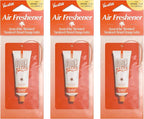 Vacation Orange Gelee Hanging Car Air Freshener, World Famous Signature Scent, Deodorizer for Car, Home & Office (Pack of 3)