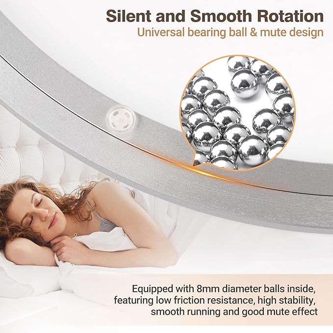 20 Inch Lazy Susan Aluminum Alloy Rotating Turntable Bearing, Non - Slip Metal Bearing Swivel Plate Hardware for Dining and W