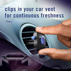 Febreze AUTO Air Freshener, Odor-Fighting Automotive Vent Clip, Lush Scent, 8 Count