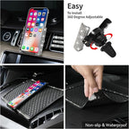 CAR PASS 30 PCS Bling Diamond Car Accessories Set for Women, Bling Steering Wheel Covers 15 Inch, Shining Rhinestone License Plate Frame, Sparkly Phone Holder, Cute Interior Set Decorations, Silver